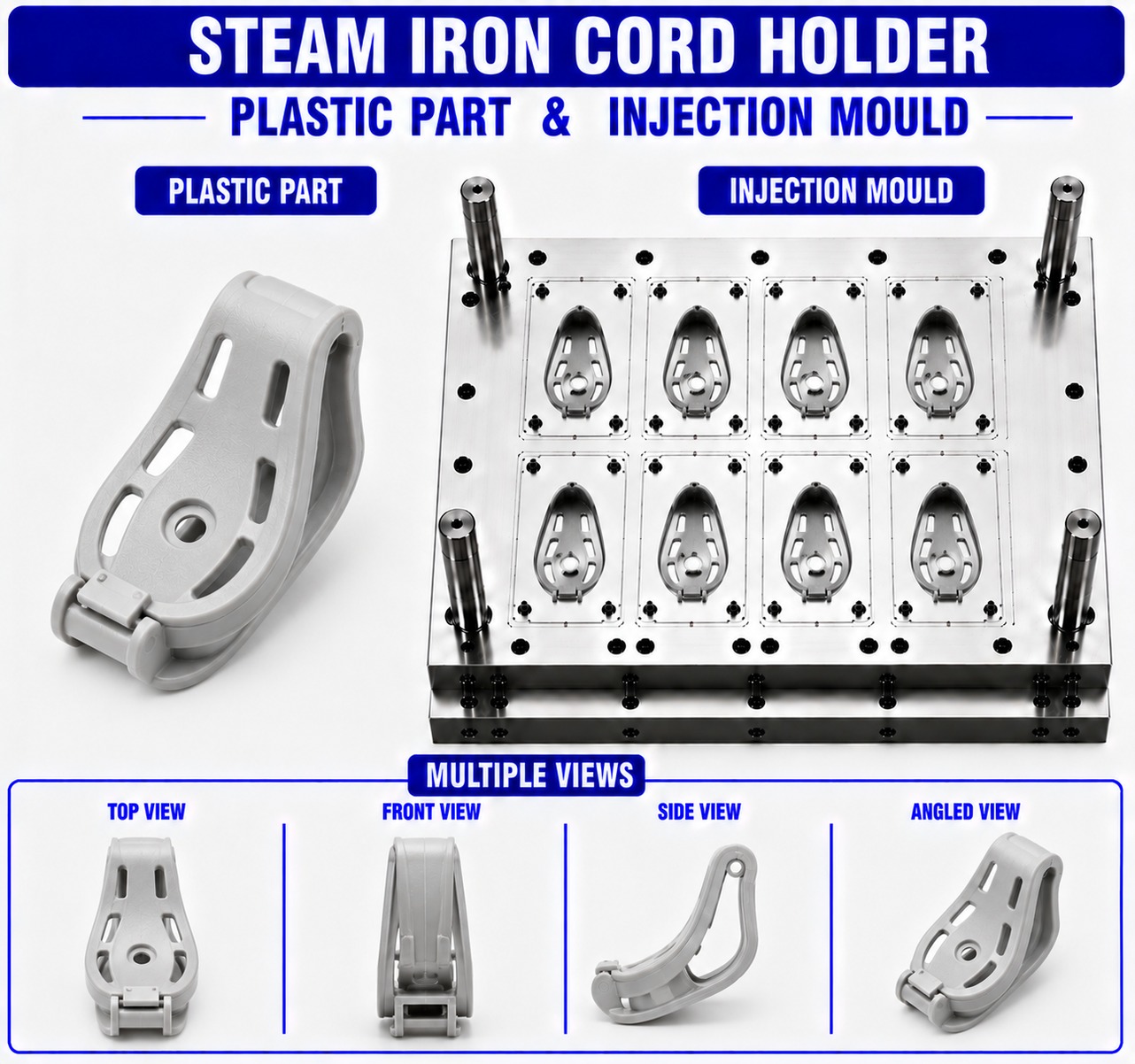 Steam Iron Plastic Cord Holder Mould and Moulding Service
